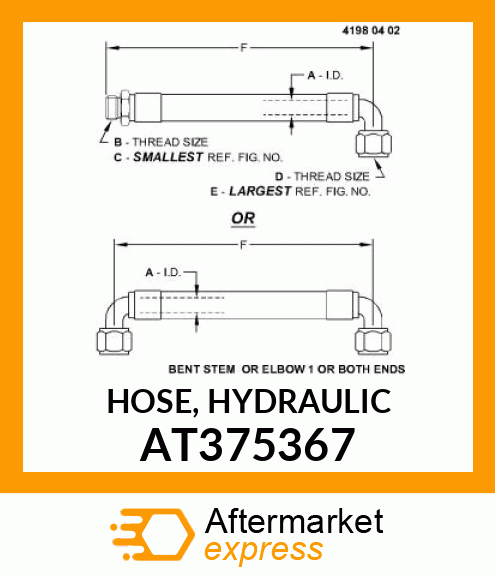 HOSE, HYDRAULIC AT375367