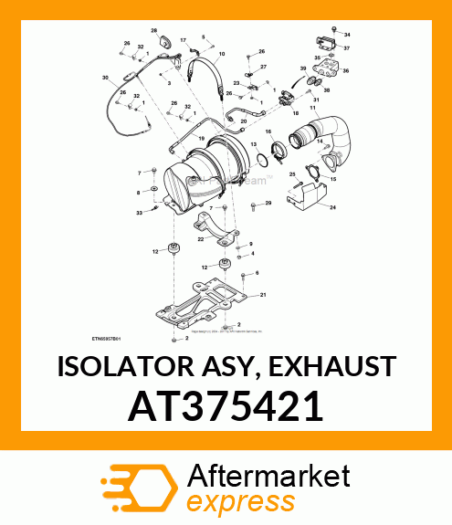 ISOLATOR ASY, EXHAUST AT375421