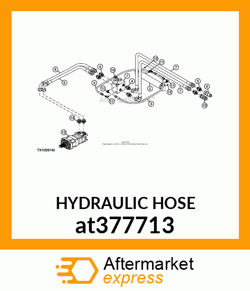 HYDRAULIC HOSE at377713