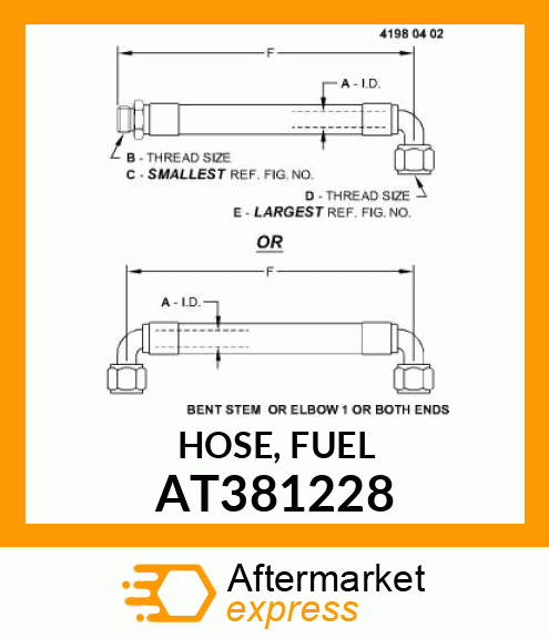 HOSE, FUEL AT381228