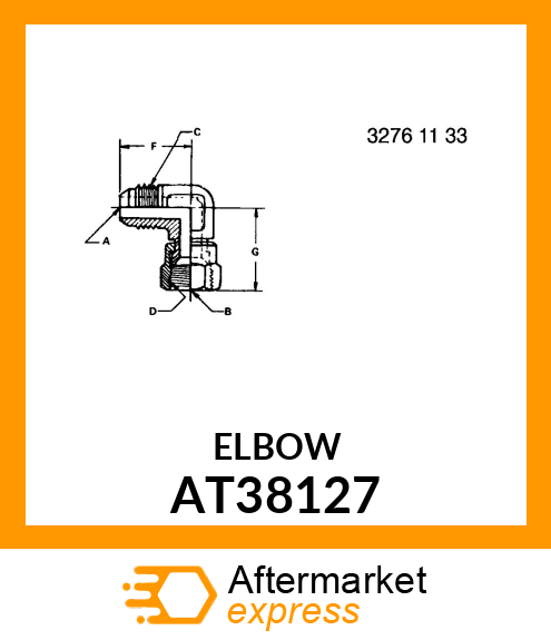 ELBOW,90 DEGREE SWIVEL AT38127