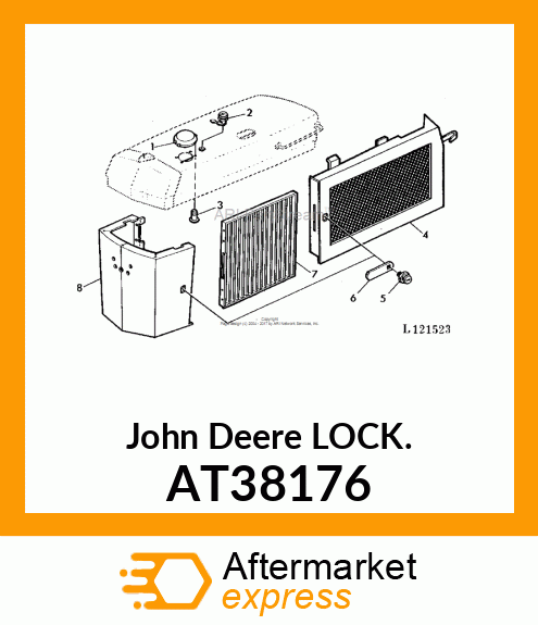 LOCK ,CYLINDER AT38176