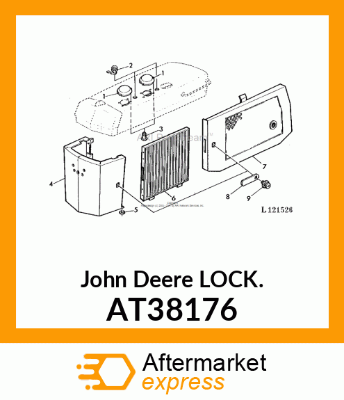 LOCK ,CYLINDER AT38176