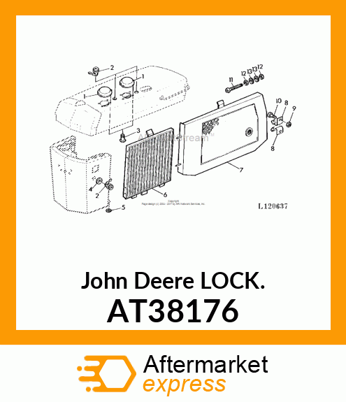 LOCK ,CYLINDER AT38176