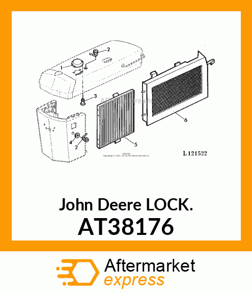 LOCK ,CYLINDER AT38176