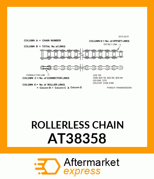 ROLLERLESS CHAIN AT38358