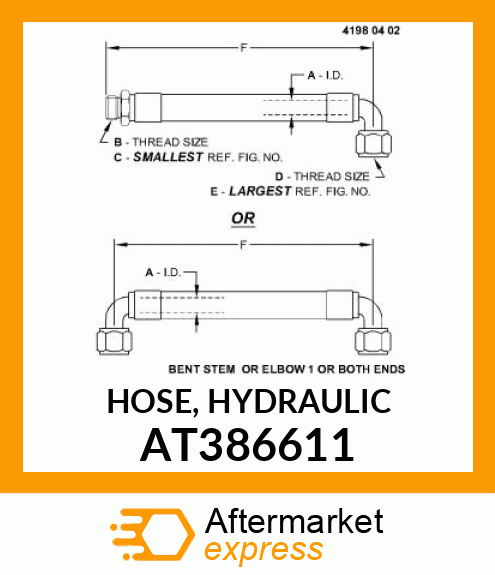 HOSE, HYDRAULIC AT386611