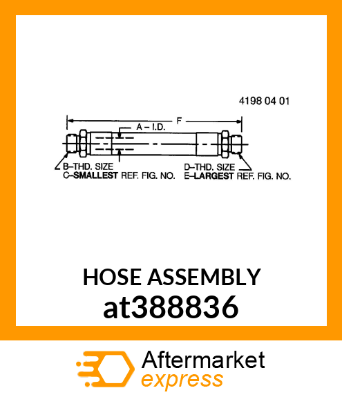 HOSE ASSEMBLY at388836