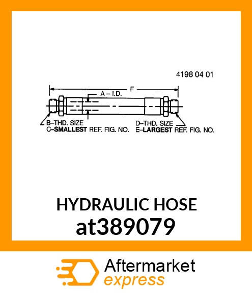 HYDRAULIC HOSE at389079