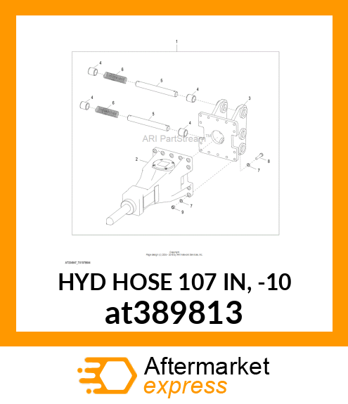 HYD HOSE 107 IN, at389813