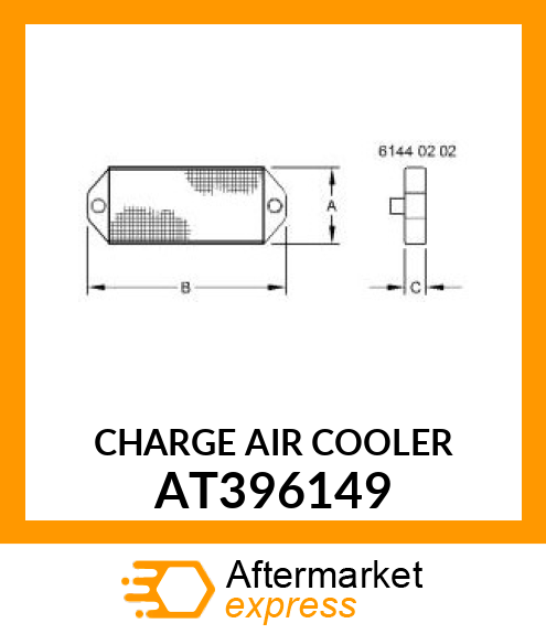 CHARGE AIR COOLER AT396149