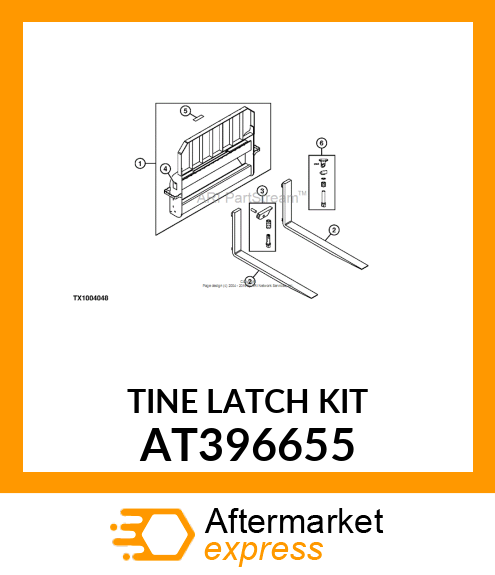 TINE LATCH KIT AT396655