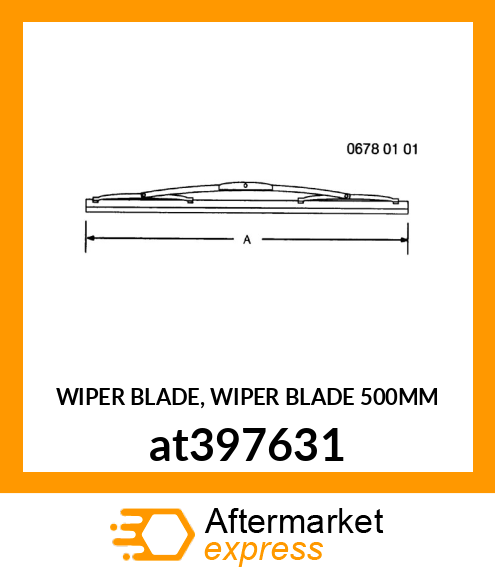 WIPER BLADE, WIPER BLADE 500MM at397631