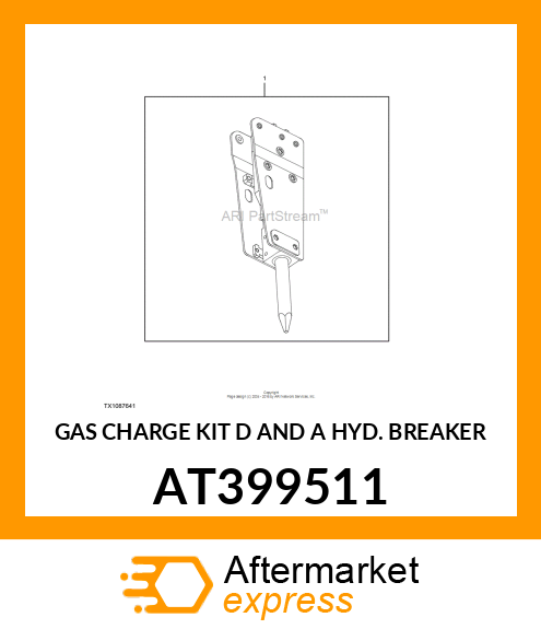 GAS CHARGE KIT D AND A HYD. BREAKER AT399511