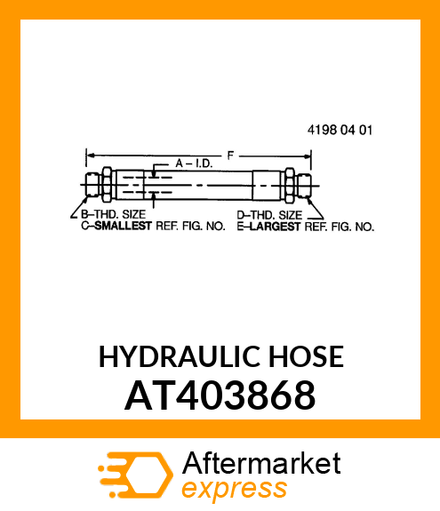 HYDRAULIC HOSE AT403868