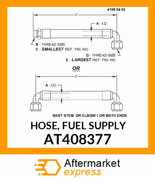 HOSE, FUEL SUPPLY AT408377