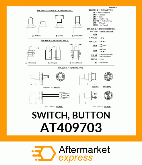 SWITCH, BUTTON AT409703