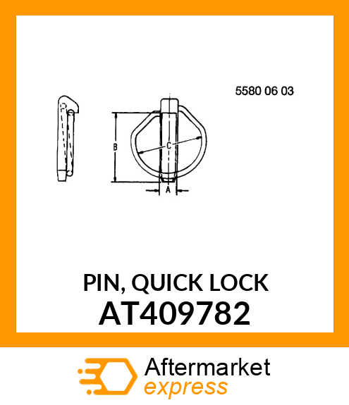 PIN, QUICK LOCK AT409782