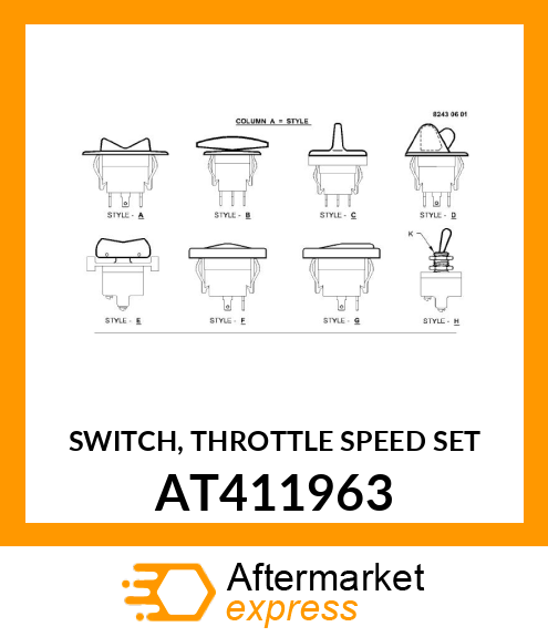 SWITCH, THROTTLE SPEED SET AT411963