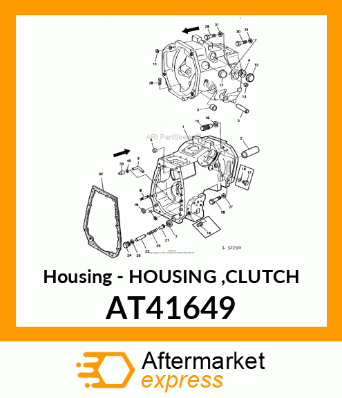 Housing - HOUSING ,CLUTCH AT41649