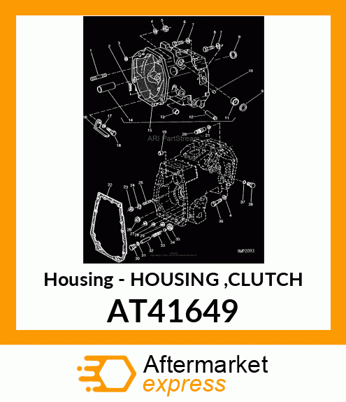 Housing - HOUSING ,CLUTCH AT41649