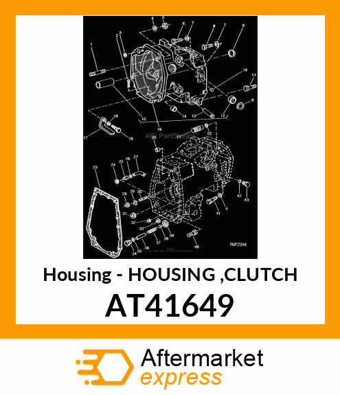 Housing - HOUSING ,CLUTCH AT41649