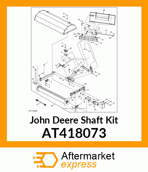 14 SPLINE SHAFT KIT AT418073