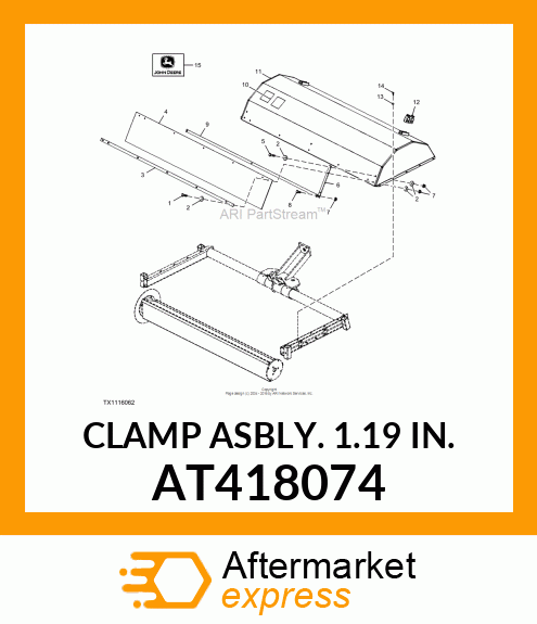 CLAMP ASBLY. 1.19 IN. AT418074
