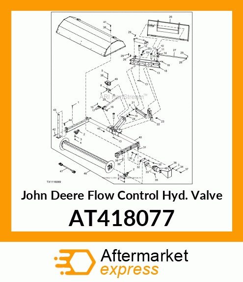 CARTRIDGE VALVE, FLOW CONTROL AT418077