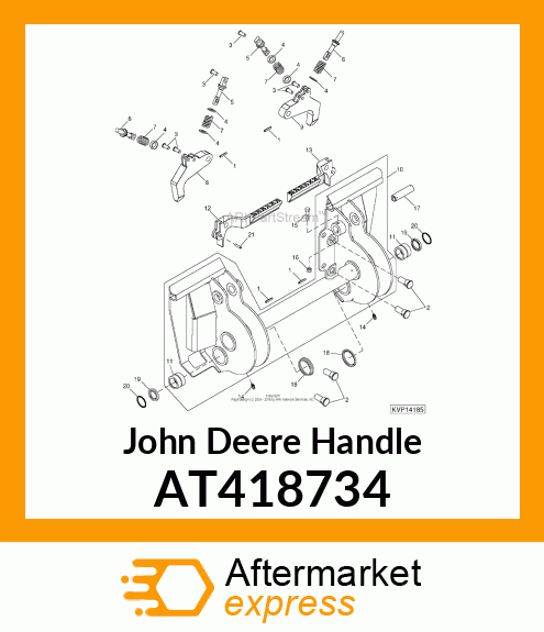 HANDLE, QT MACHINED LH AT418734