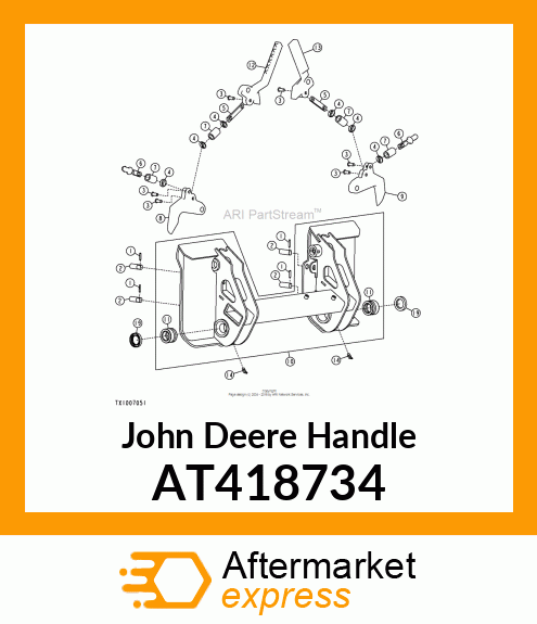 HANDLE, QT MACHINED LH AT418734