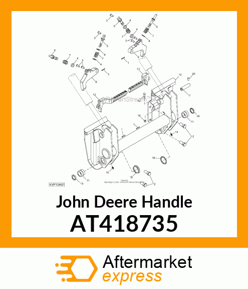 HANDLE, QT MACHINED RH AT418735