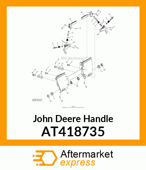 HANDLE, QT MACHINED RH AT418735