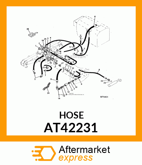 HOSE,HYDRAULIC AT42231