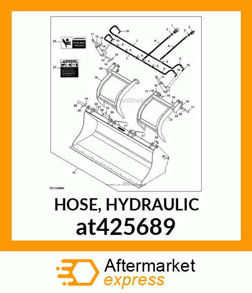 HOSE, HYDRAULIC at425689