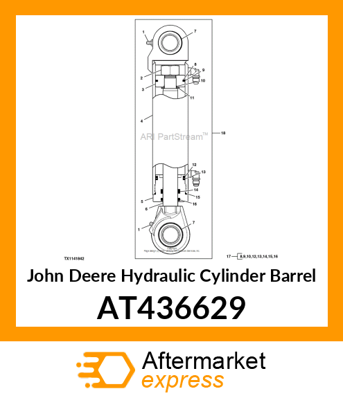 CYLINDER TUBE MULTI AT436629