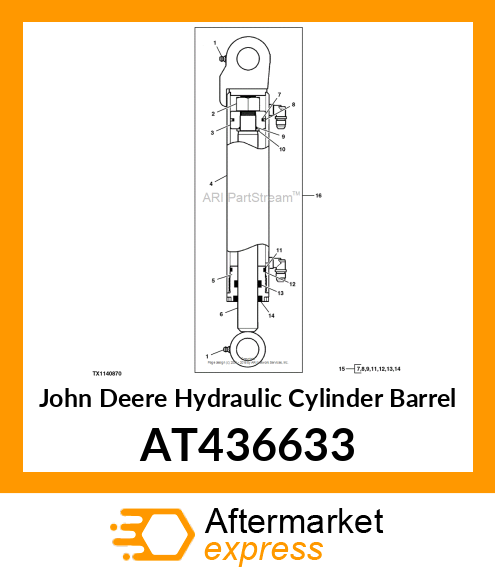 CYLINDER TUBE MULTI AT436633