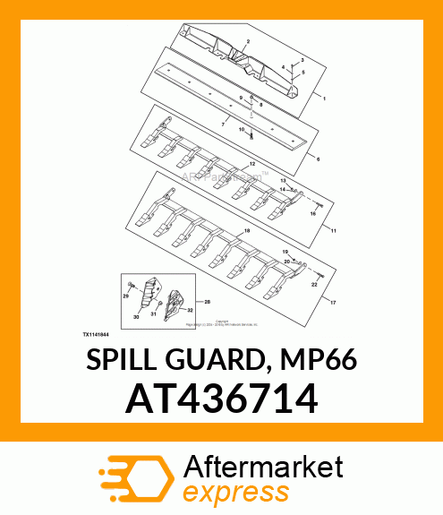 SPILL GUARD, MP66 AT436714