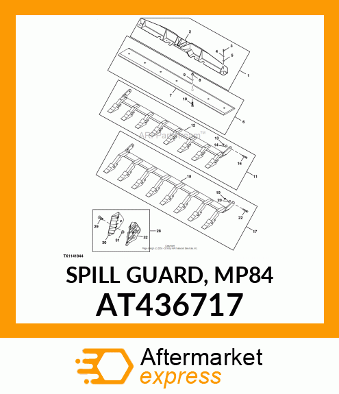 SPILL GUARD, MP84 AT436717