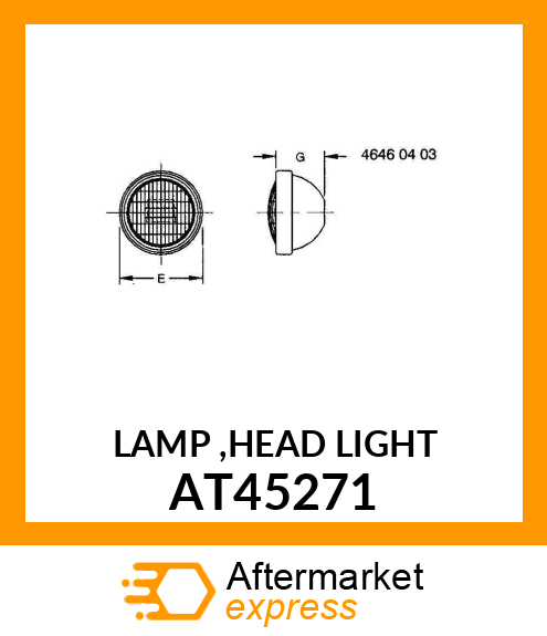LAMP ,HEAD LIGHT AT45271
