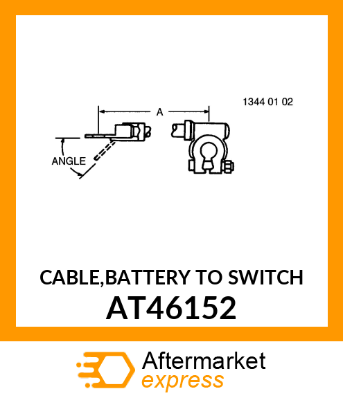 CABLE,BATTERY TO SWITCH AT46152