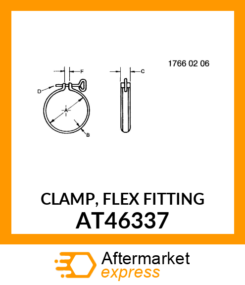 CLAMP, FLEX FITTING AT46337