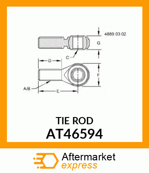 BALL JOINT,ROD END AT46594