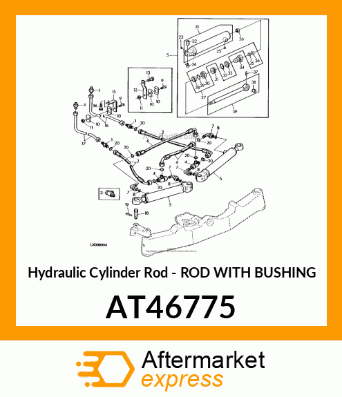 Hydraulic Cylinder Rod AT46775