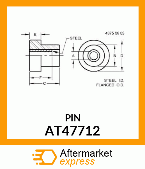 MOUNTING, CENTER BONDED AT47712