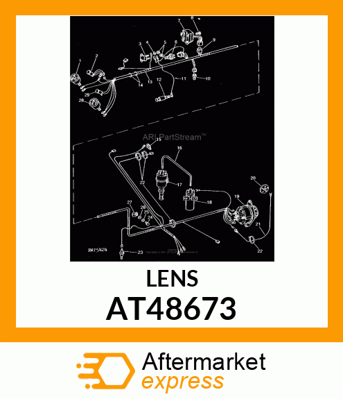 LENS, INDICATOR AT48673