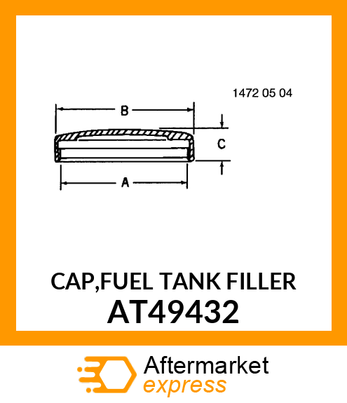 CAP,FUEL TANK FILLER AT49432