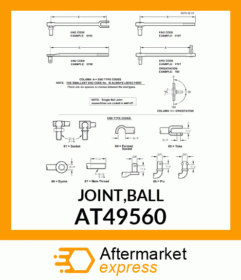 JOINT,BALL AT49560