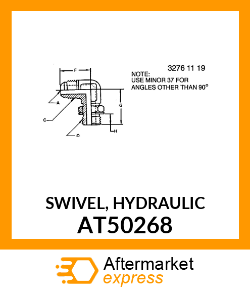 SWIVEL, HYDRAULIC AT50268