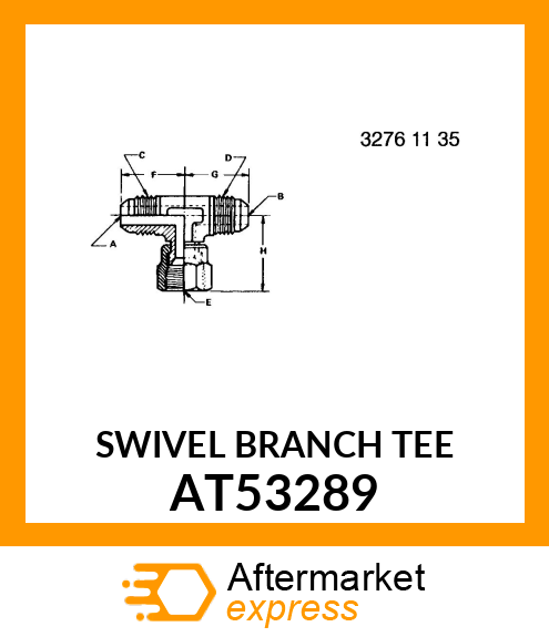 SWIVEL BRANCH TEE AT53289